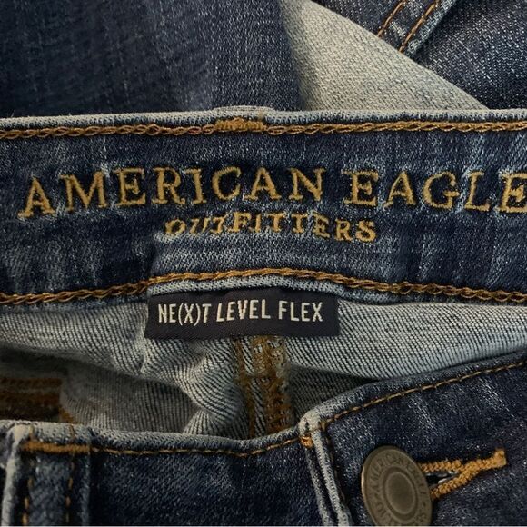 American Eagle Outfitters Size 29 Next Level Flex Distressed Straight leg Jeans - Picture 10 of 10